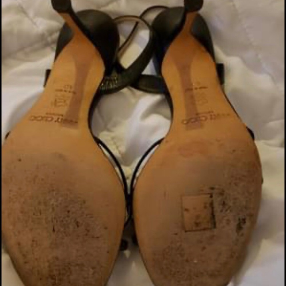 Jimmy Choo Black Strappy Dress Heels - Picture 3 of 4